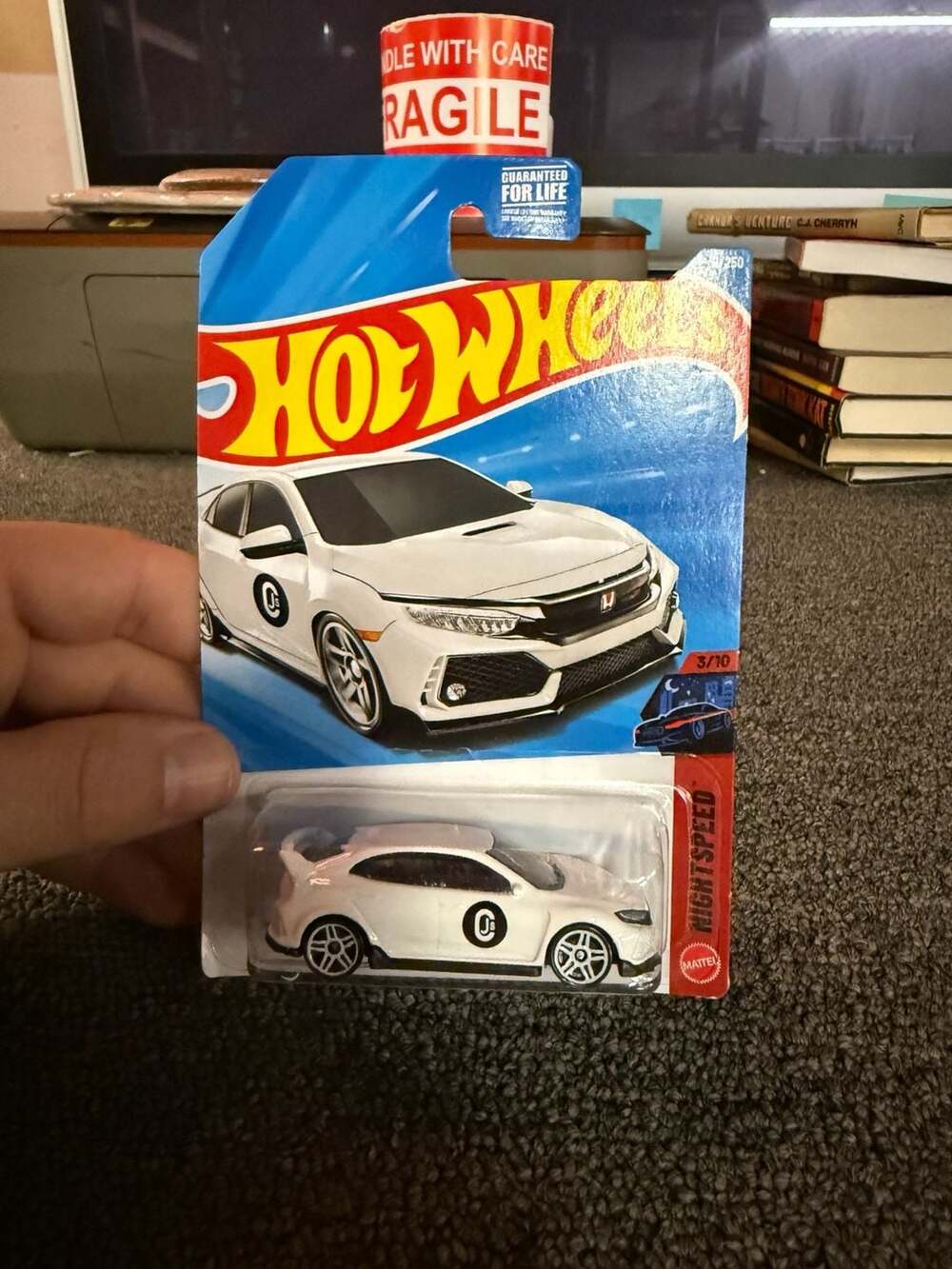 Hot Wheels 2018 Honda Civic Type R White NightSpeed